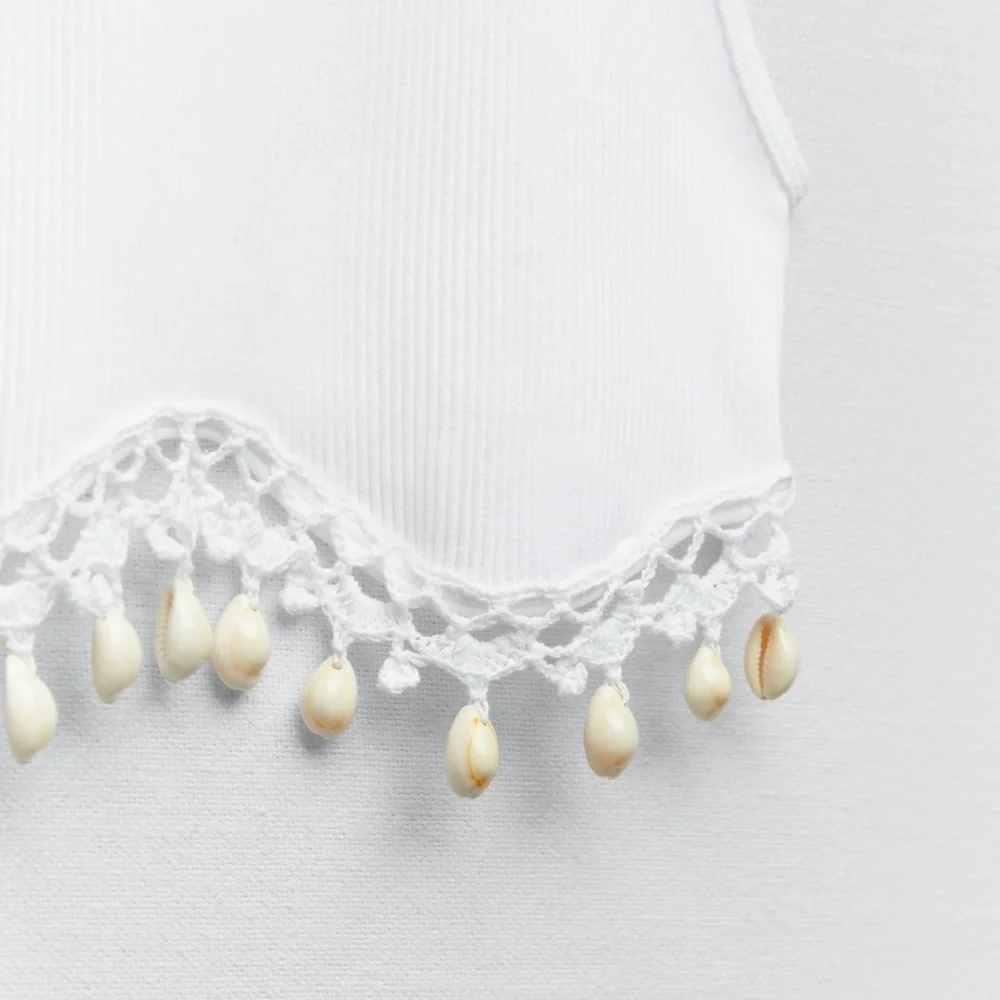 Zara limited edition shell crop top